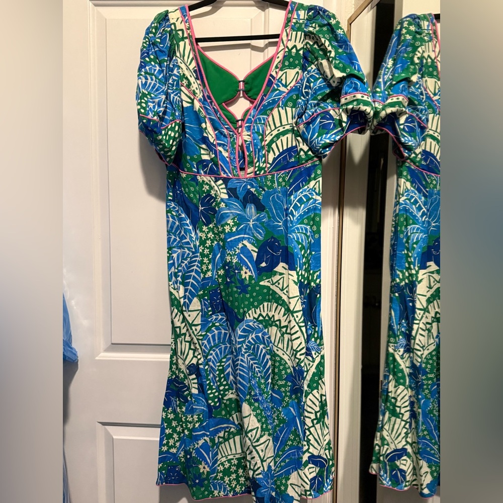 Farm Rio Jungle Panther Midi Dress - Picture 3 of 3